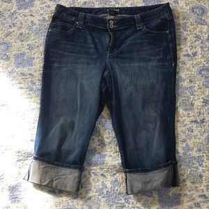 Cropped Capri Jeans (Lane Bryant) Sz 18